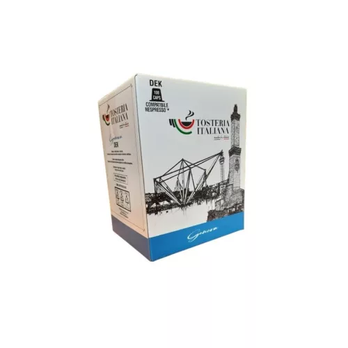 Tosteria Italiana Genova DEK bezkofeínové kapsuly – kompatibilné s Nespresso