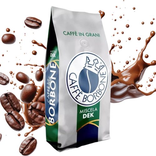1 kg Caffé Borbone miscela DEK bezkofeínová zmes celých kávových zŕn - kapsuly