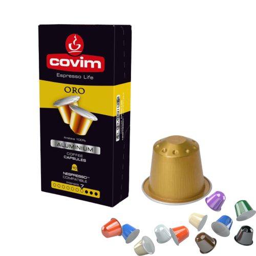 1 hliníková kapsula Covim Oro, kompatibilná s Nespresso - kapsuly