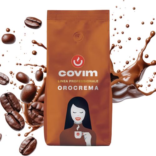 1kg Caffè Covim Orocrema Espresso Life zmes celých kávových zŕn - kapsuly
