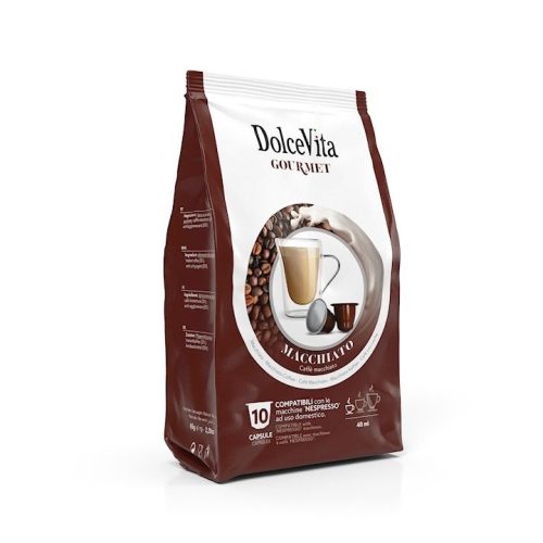 10 kusov Dolce Vita Macchiato príchuť kapsúl Nespresso kompatibilné - kapsuly
