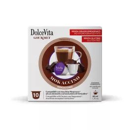 10 kusov Dolce Vita Mokaccino príchuť kapsúl Nespresso kompatibilné - kapsuly