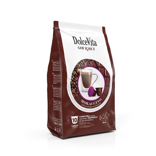 10 kusov Dolce Vita Mokaccino príchuť kapsúl Nespresso kompatibilné - kapsuly