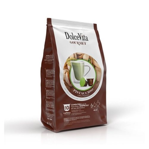 10 kusov Dolce Vita Pistáciová príchuť kapsúl Nespresso kompatibilné - kapsuly