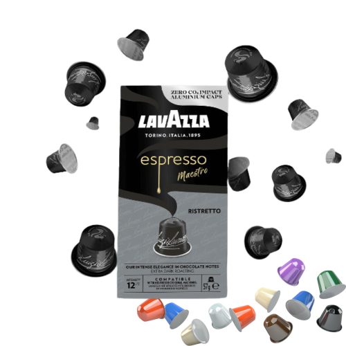 10 ks Caffè Lavazza Espresso Maestro Ristretto Nespresso kompatibilná kávová kapsula - kapsuly