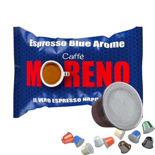 1 ks Caffè Moreno Espresso Blue Aroma Nespresso kompatibilná kávová kapsula - kapsuly