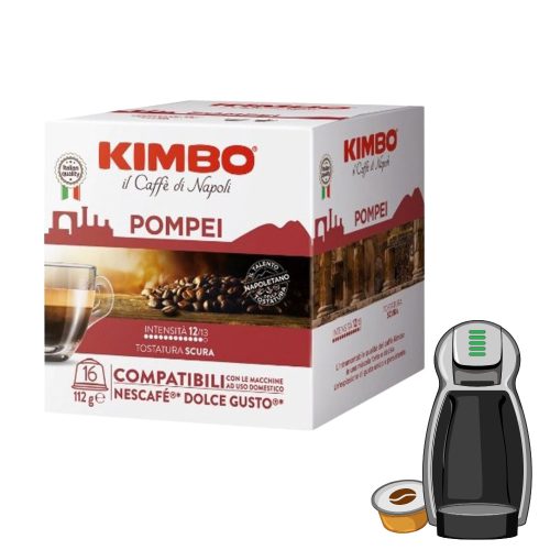 16 ks Caffè Kimbo Pompei DOLCE GUSTO kompatibilná kávová kapsula - kapsuly