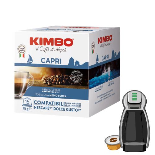 16 ks Caffè Kimbo Capri DOLCE GUSTO kompatibilná kávová kapsula - kapsuly