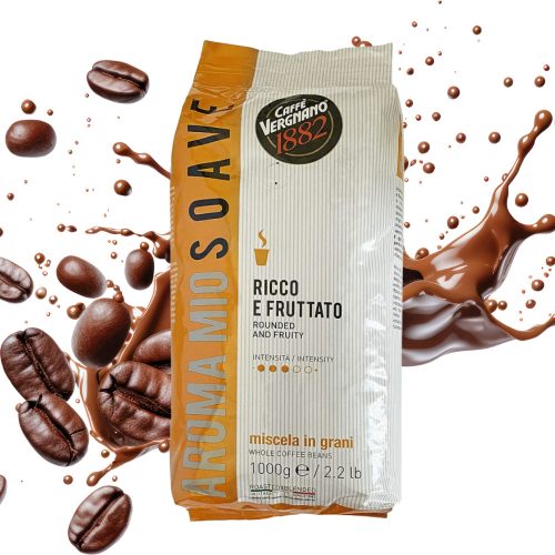 1 kg Caffè Vergnano 1882 Aroma Mio Soave zmes celých kávových zŕn - kapsuly