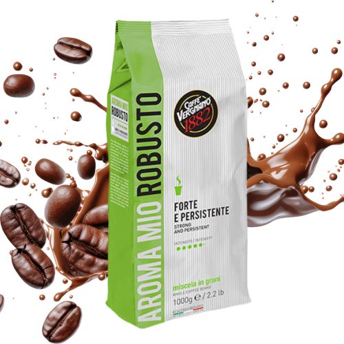 1 kg Caffè Vergnano 1882 Aroma Mio Robusto zmes celých kávových zŕn - kapsuly