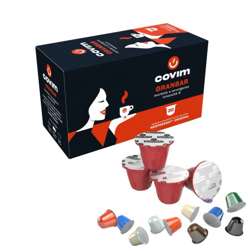 1 ks Covim Pressó Granbar Dolce e Cremoso Nespresso kompatibilná kávová kapsula - kapsuly
