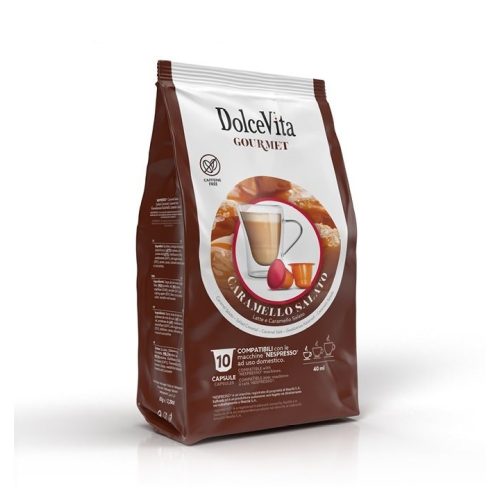 10 kusov Dolce Vita Slaný karamel kapsúl Nespresso kompatibilné - kapsuly