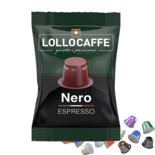 1 LolloCaffé Nero Nespresso kompatibilná kávová kapsula - kapsuly