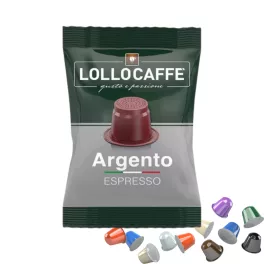 1 LolloCaffé Argento Nespresso kompatibilná kávová kapsula - kapsuly