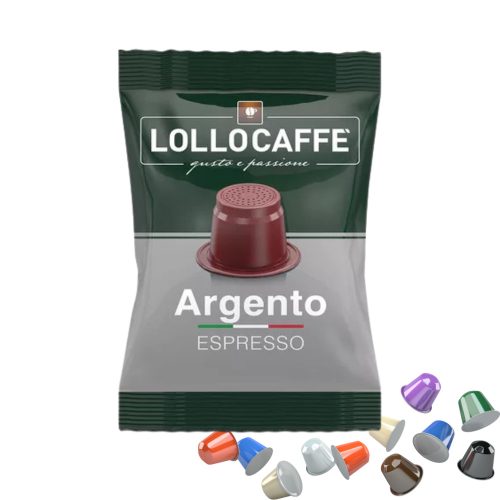 1 LolloCaffé Argento Nespresso kompatibilná kávová kapsula - kapsuly