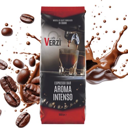 1 kg Caffé VERZI Espresso Bar AROMA INTENSO zmes celých kávových zŕn - kapsuly
