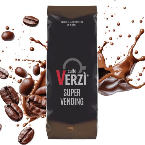 1 kg Caffé VERZI SUPER VENDING zmes celých kávových zŕn - kapsuly