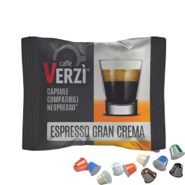 1 ks Caffè Verzì ESPRESSO GRAN CREMA Nespresso kompatibilná kávová kapsula - kapsuly