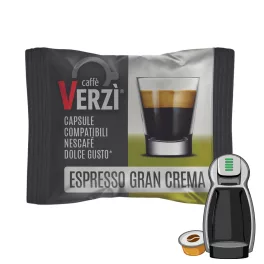 1 ks Caffè Verzì Espresso Gran Crema Dolce Gusto kompatibilná kávová kapsula - kapsuly