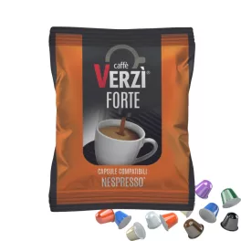 1 ks Caffè Verzì FORTE Nespresso kompatibilná kávová kapsula - kapsuly