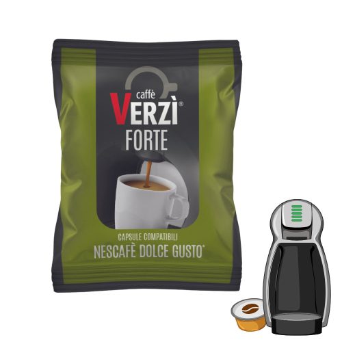 1 ks Caffè Verzì FORTE Dolce Gusto kompatibilná kávová kapsula - kapsuly