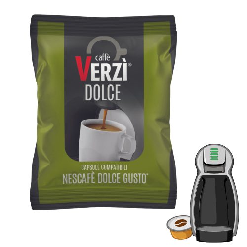 1 ks Caffè Verzì DOLCE Dolce Gusto kompatibilná kávová kapsula - kapsuly