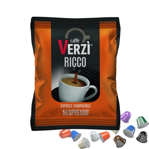 1 ks Caffè Verzì RICCO Nespresso kompatibilná kávová kapsula - kapsuly