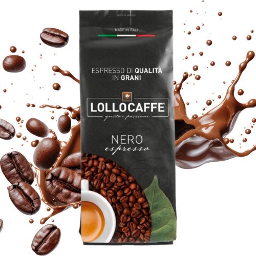 1 kg LolloCaffé nero espresso zmes celých kávových zŕn - kapsuly