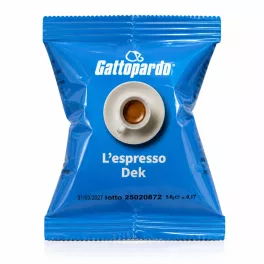 1 ks Caffè Gattopardo Dek Nespresso kompatibilná bezkofeínová kávová kapsula - kapsuly