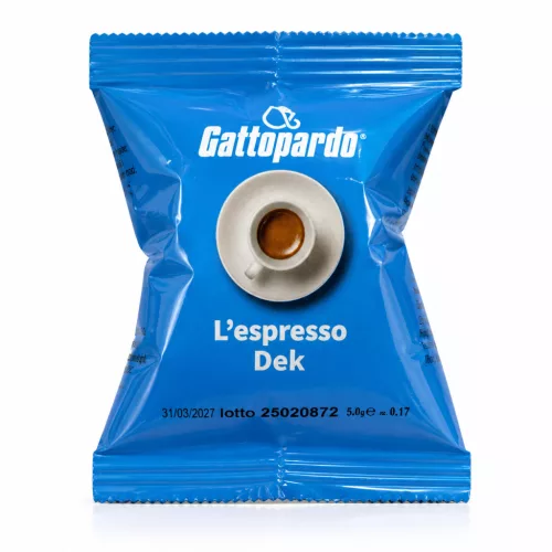 1 ks Caffè Gattopardo Dek Nespresso kompatibilná bezkofeínová kávová kapsula - kapsuly