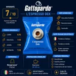 1 ks Caffè Gattopardo Dek Nespresso kompatibilná bezkofeínová kávová kapsula - kapsuly
