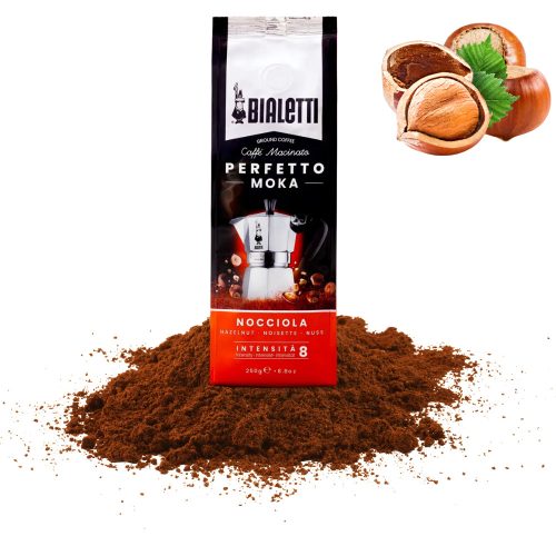 Bialetti Perfetto Moka Mletá Káva 250g, Lieskový orech - kapsuly